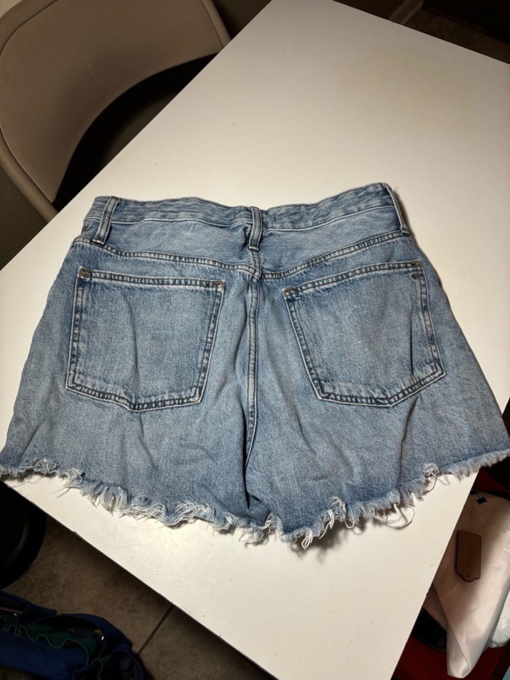 Madewell Light Blue Distressed Denim Cutoff Shorts *Read - Picture 5 of 5